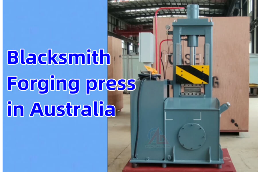 With a 25-ton Blacksmith forging press, how does Australia make spears?