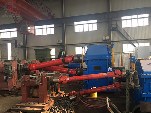 Hot forged steel ball skew rolling mill production equipment exported to Iran