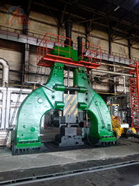 Double arm arch free forging electro-hydraulic hammer equipment export price in Vietnam