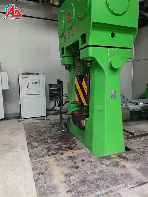 C92K-25KJ fully hydraulic CNC die forging hammer customer workshop test run in China