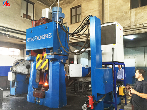 C92K-31.5KJ fully hydraulic closed CNC forging die hammer used in Turkey customer